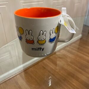 BEAUTIFUL MIFFY BY MAGENTA MULTICOLOR BUNNIES MUG